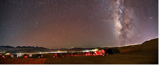 The Milky Way overlooking